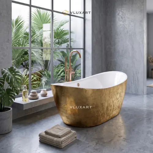 Koleksi Bathtub Kuningan Handmade VLUXART 1