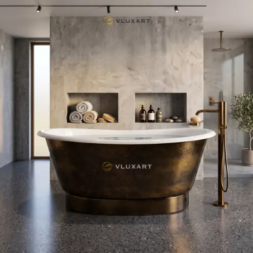 Koleksi Bathtub Kuningan Handmade VLUXART 2
