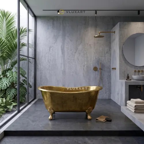 Koleksi Bathtub Kuningan Handmade VLUXART 3