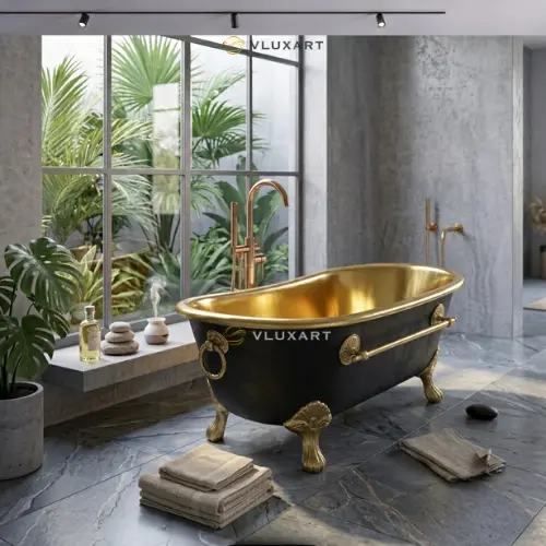 Koleksi Bathtub Kuningan Handmade VLUXART 4